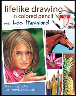 Lifelike drawing in colored pencil