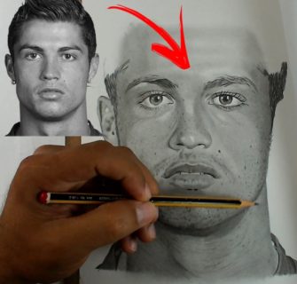 Como desenhar Cristiano Ronaldo