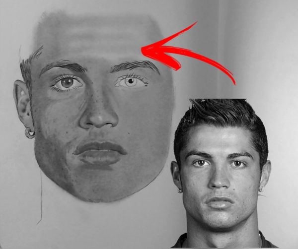 Desenhando Cristiano Ronaldo