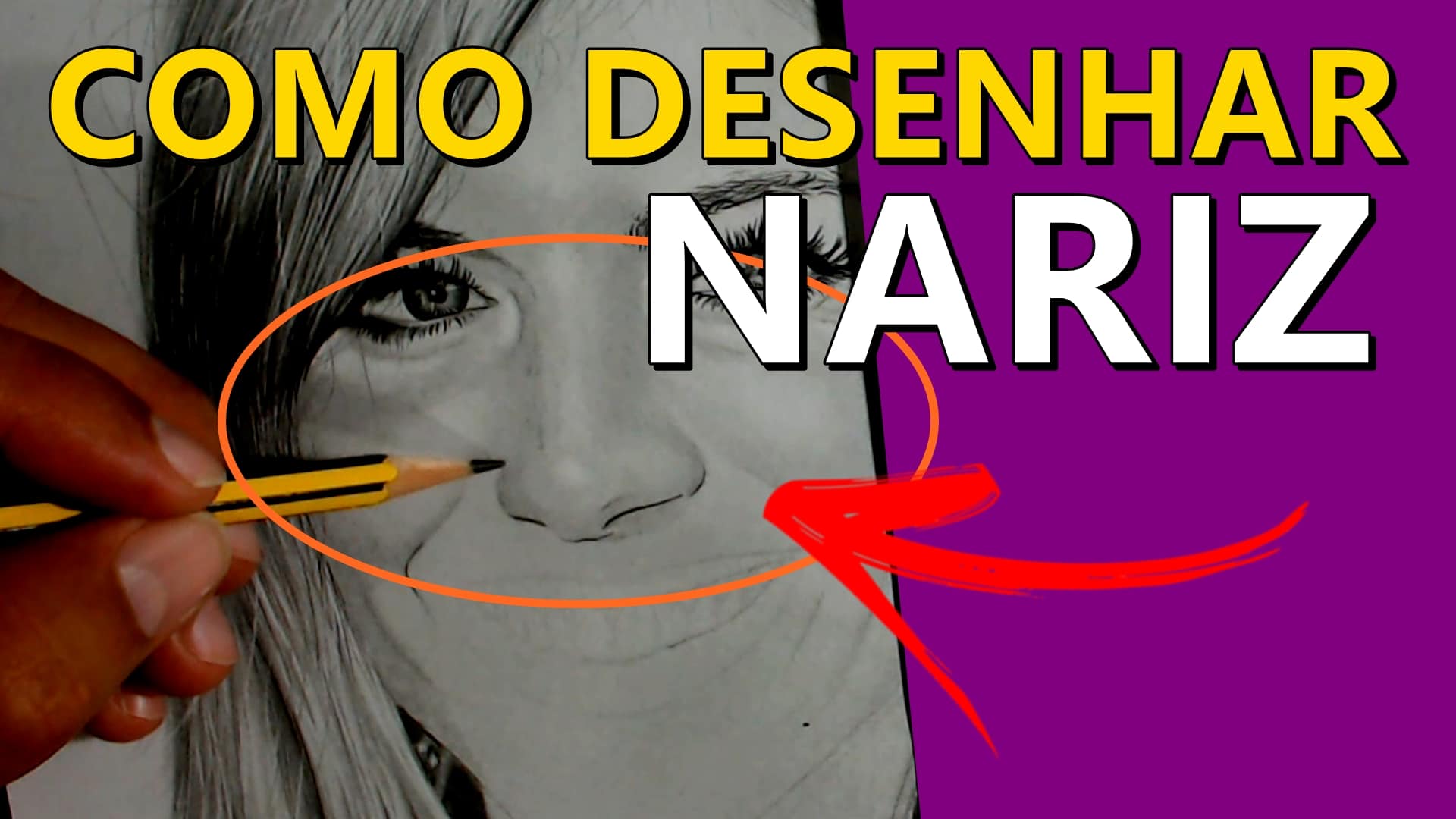 Como desenhar um nariz passo a passo