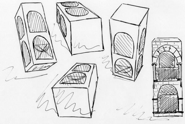 Desenhar a caixa de diferentes ângulos vai lhe ensinar muito sobre os diferentes tipos de perspectiva.