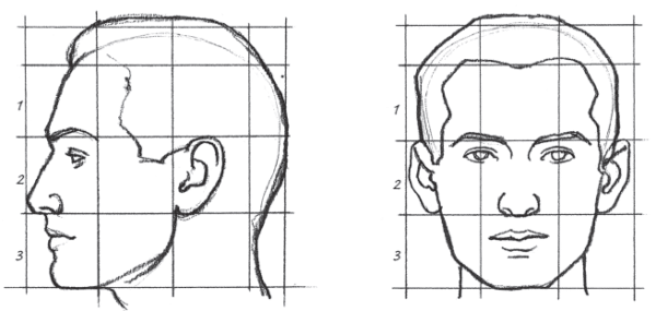 Como fazer um Desenho Realista de retratos: esquema da cabeça