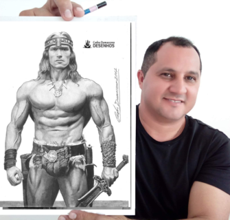 Conan de Arnold Schwarzenegger agradece ao desenhista Carlos Damasceno