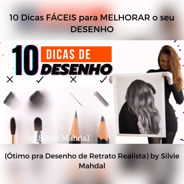 10 Dicas FÁCEIS para MELHORAR o seu DESENHO (Ótimo pra Desenho de Retrato Realista) by Silvie Mahdal