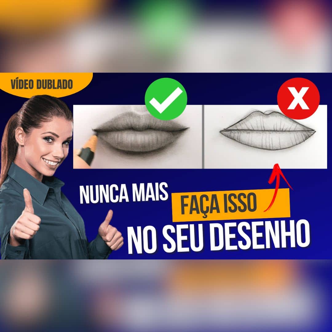 Aprenda como é Fácil Desenhar uma Boca Realista. 