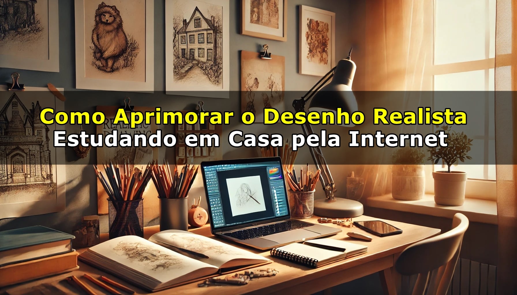 Como Aprimorar o Desenho Realista Estudando em Casa pela Internet