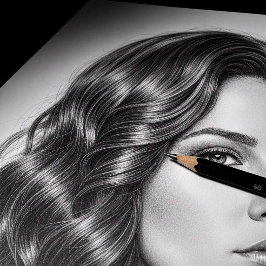 Como desenhar cabelo realista