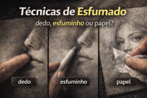 Técnicas de Esfumado: dedo, esfuminho ou papel