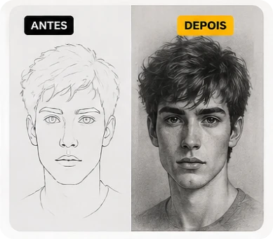antes e depois homem